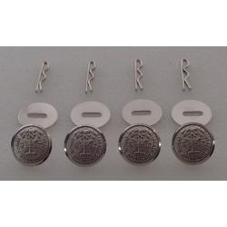 South Carolina Silver Uniform Buttons Small