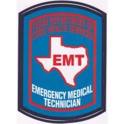 Texas EMT Emergency Medical Technician DECAL large