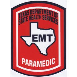 Texas PARAMEDIC EMT outside Decal Large
