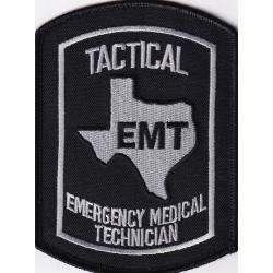 Texas TACTICAL EMT Emergency Medical Technician subdued shoulder patch