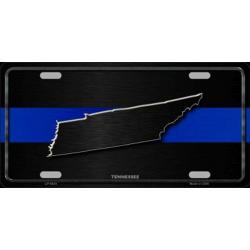 TENNESSEE Thin Blue Line Auto License Plate 6 X 12