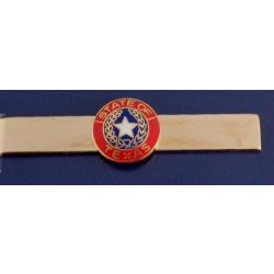 Texas State Seal Red & Gold Tie Bar TX 1/2"