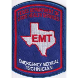 Texas EMT Emergency Medical Technician shoulder patch