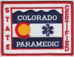 Colorado PARAMEDIC patch STATE CERTIFIED