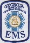Georgia EMS EMERGENCY MEDICAL SERVICES patch GA Dept of Human Resources