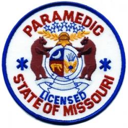 Missouri Licensed PARAMEDIC patch