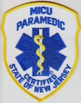 New Jersey MICU PARAMEDIC patch FULL COLOR Mobile Intensive Care