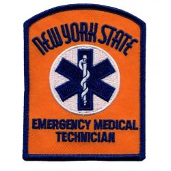 New York State Emergency Medical Technician patch DARK GOLD