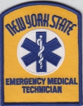 New York State EMT Emergency Medical Technician SUMMER GOLD patch