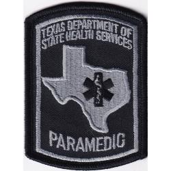Texas PARAMEDIC mini hat patch Star of Life version SUBDUED