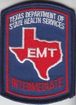 Texas EMT INTERMEDIATE mini hat patch