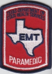 Texas EMT PARAMEDIC mini hat patch