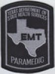Texas EMT PARAMEDIC subdued patch