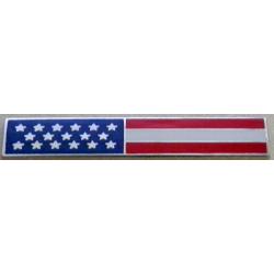 US Flag Uniform Pin Silver