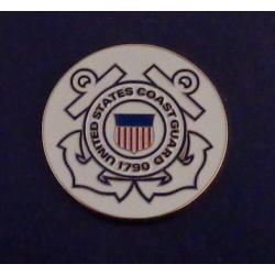 UNITED STATES COAST GUARD 1.5" round Lapel Pin