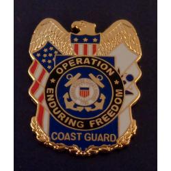 OPERATION ENDURING FREEDOM Coast Guard Lapel Pin