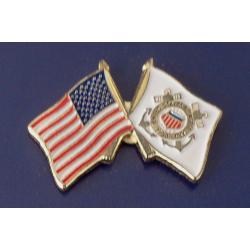 United States Coast Guard US Flags Lapel Pin SMALL