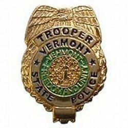 Vermont VT State Police Mini Badge Lapel Pin VTSP