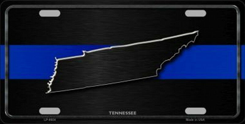 TENNESSEE Thin Blue Line Auto License Plate 6 X 12