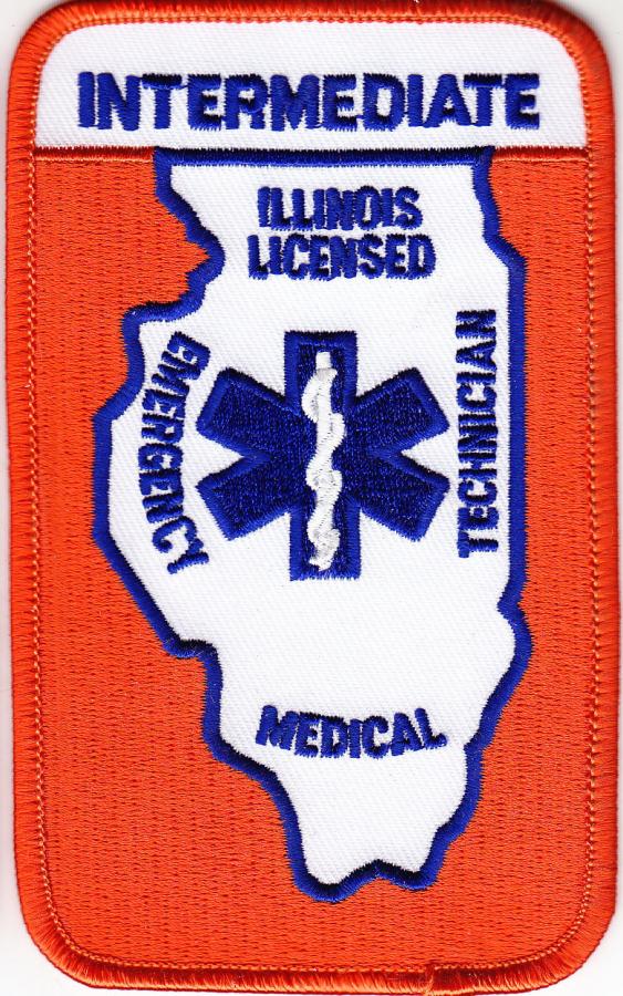 Illinois INTERMEDIATE Licensed Emergency Medical Technician Patch