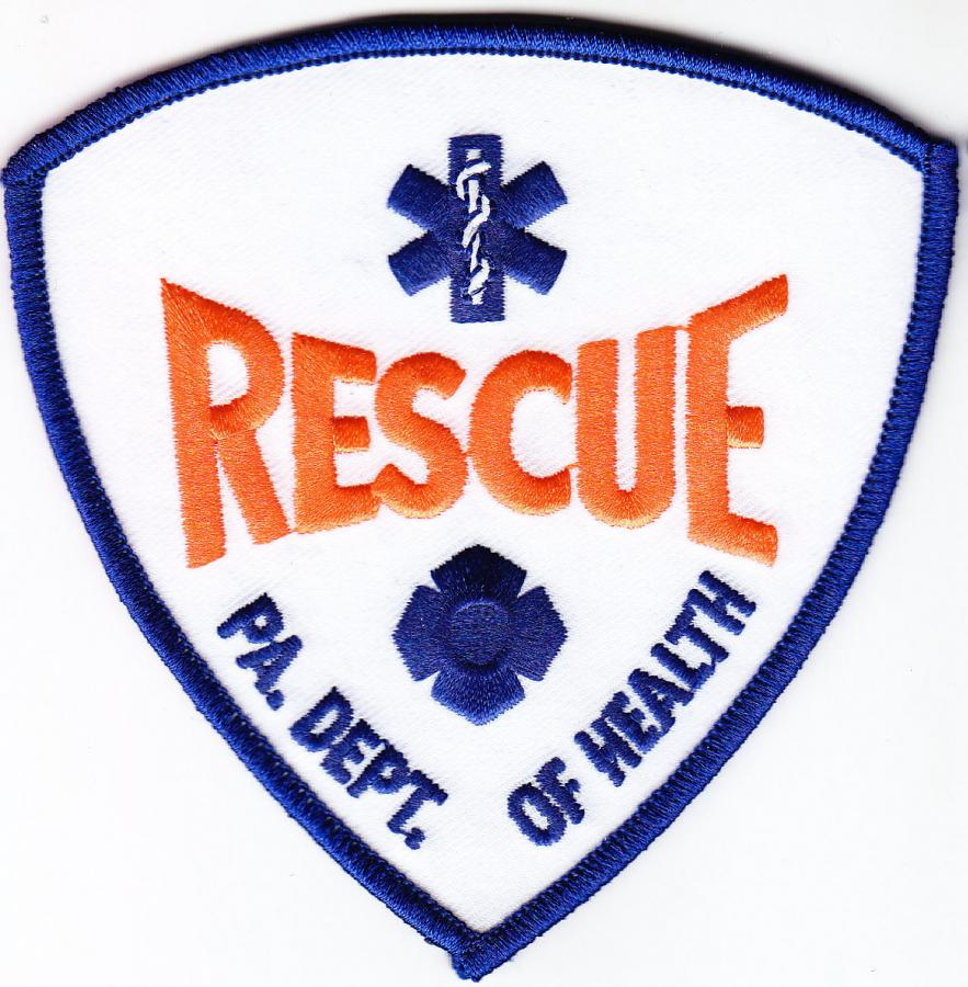 Pennsylvania RESCUE patch PA Dept of Health
