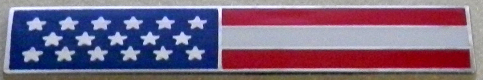 US Flag Uniform Pin Silver