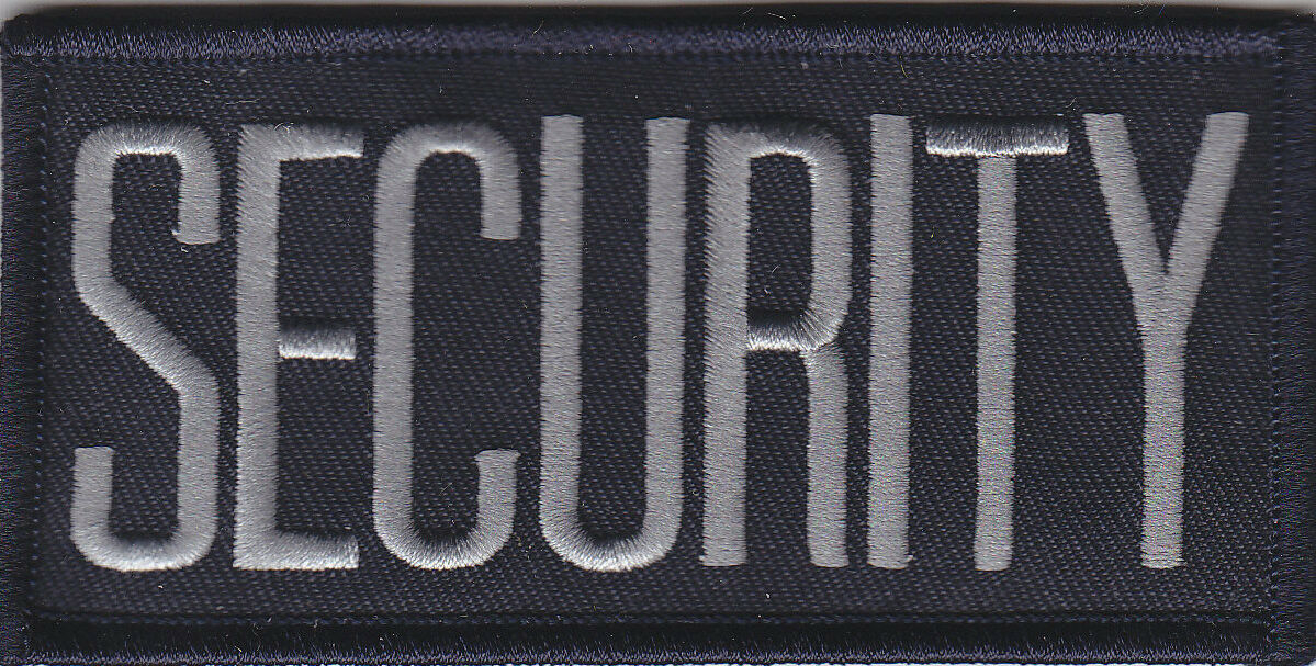 SECURITY 4X 2 Grey on Midnight Navy Front Panel Patch