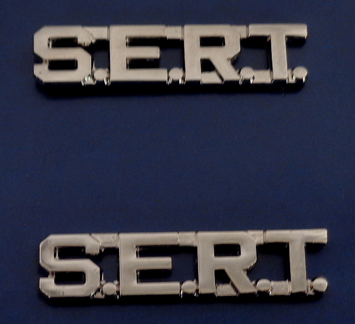 S.E.R.T. Silver 5/16″ Collar Pins Rank Insignia