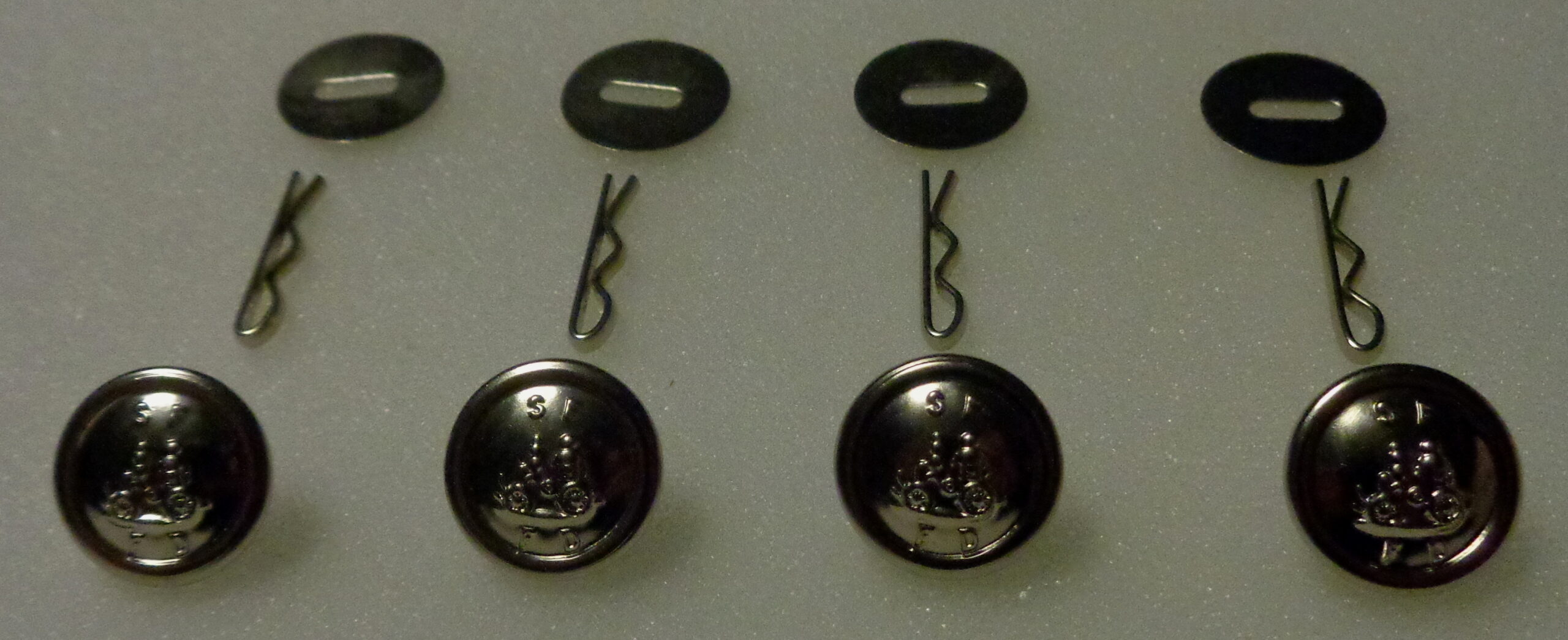 San Francisco Fire Dept Uniform Buttons SMALL Silver